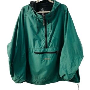 VTG Sportsmaster Club Collection Green Hooded Windbreaker XXL